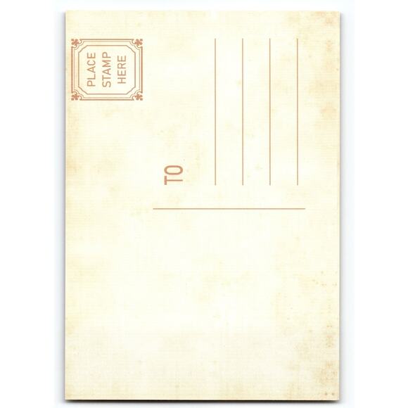 Vintage Halloween Postcard with Wizard & Pumpkins Photochrome 5.5x4" - Picture 2 of 2